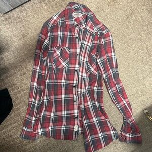 Small flannel red and black